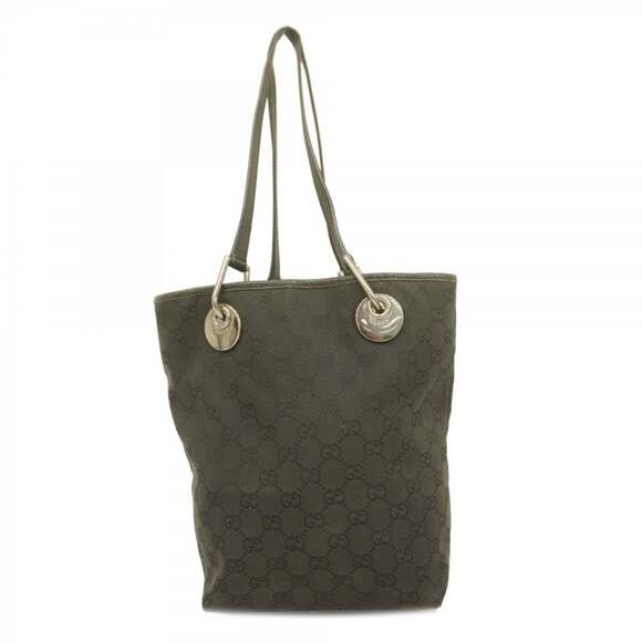 GUCCI Handbags - Gucci GG Canvas Tote Bag 120840, Black, Women's
